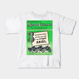 Vintage Motor Cycle Magazine Cover Kids T-Shirt